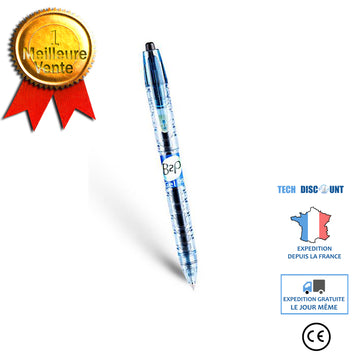 TD® Appuyez sur stylo gel stylo petite personnalité fraîche papeterie créative stylo à eau bleue,Paquet de 2